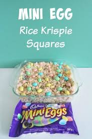 Mini Egg Rice Krispies Treats Recipe Rice Krispies Mini Eggs Holiday Baking