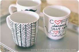 For a pop of color, choose a roller in a contrasting shade to your bathroom's color scheme. Easy Diy Sharpie Mugs Sharpie Mug Project Diy Mugs