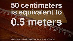 To conver mm to cm, fill number into the blank mm. 50 Cm To M How Long Is 50 Centimeters In Meters Convert