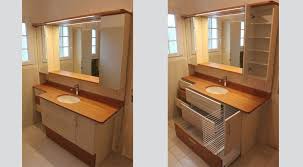 Meuble haut pour la salle de bain sicela, en bambou massif. 5 Exemples De Salle De Bain Zen En Bambou Par Atlantic Bain