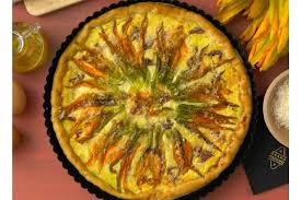 Ingredienti torta salata radicchio e ricotta. Sommerliche Quiche Mit Zucchinibluten Und Grana Padano Hauptgange Rezepte Mit Kase