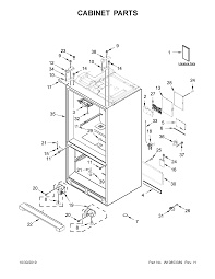 bottom mount refrigerator parts