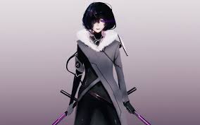 Check out inspiring examples of blackhair artwork on deviantart, and get inspired by our community of talented artists. Black Haired Female Anime Character Digital Art Sword Simple Background Hd Wallpaper Wallpaper Flare