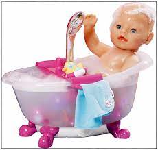 Mother diana only bought one tub baby alive splash n giggle doll and baby born interactive bathtub our last video: Baby Born Badewanne Preis Blue Towels Bathtub Baby Born