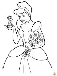 Cinderella Coloring Pages free For Kids