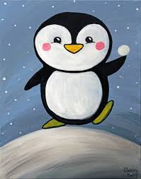 Offentliche Veranstaltungen Kidz Art Scene Penguin Offentliche Veranstaltungen Kidz Art Kinder Leinwand Kunst Leinwand Ideen Kinder Kinder Leinwand