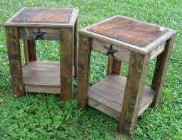 Rustic End Table Rustic End Tables Primitive Furniture Western Home Decor