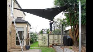 You can stretch them over decks, between trees, across pools and over pergolas. How To Install A Coolaroo Shade Sail Youtube