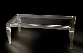 The clarity of the material is topped only through the angles etched. 2 Coffee Table In Plexiglass Afrodite Cast Acrylic Furnishings