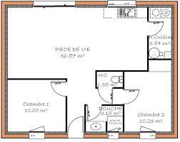 Resultat De Recherche D Images Pour Plan De Petite Maison Avec 2 Chambres Floor Plans Diagram