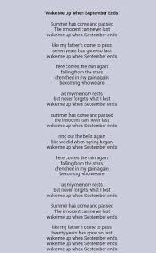 Wake Me Up When September Ends By Green Day One Of Jeffrey S Faves When September Ends Ending Quotes Green Day