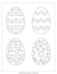 The kids will love to decorate them and you won't have to clean up the mess. Free Printable Easter Egg Coloring Pages Easter Egg Template