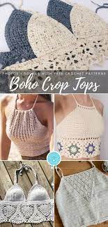 So the warm weather is finally makin' it's way into my world over here in good ol' kansas. Beautiful Chic Boho Crop Tops With Free Crochet Patterns Crochet Tops Free Patterns Boho Crochet Crochet Top Pattern