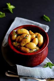 Place the potatoes in a saucepan, and cover them with water. Boiled Potatoes With Olive Oil Fresh Herbs Recipe Healthy Side Dish