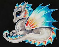 5d Diamond Painting Full Drill Round Ice Baby Fire Dragon Welph Magic Fantasy Ebay Dragon Drawing Dragon Artwork Dragon Pictures