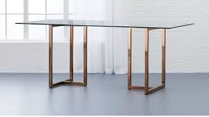 Silverado 72 Rectangular Dining Table Reviews Cb2 In 2020 Glass Dining Room Table Chrome Dining Table Glass Dining Table