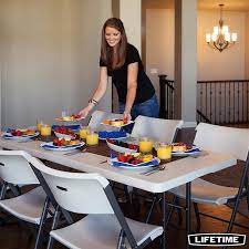 This cooking table was created. Lifetime 6ft Fold In Half Commercial Grade Table Costco Uk