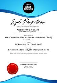Bingung mencari contoh kata pengantar yang pas untuk karya tulismu? Percuma 11 Template Sijil Penyertaan Penghargaan Pemenang Untuk Sebarang Majlis Pertandingan Templates Pie Chart My Saves