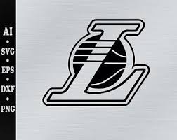 Pix for > lakers black logo. Lakers Logo Svg Etsy