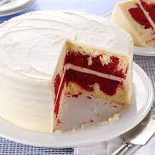 Water, yellow cake mix, red food coloring, vegetable oil, cream cheese and 5 more chocolate cake and its icing chloé delice unsweetened cocoa powder, butter, hot water, all purpose flour and 7 more Grandma S Red Velvet Cake Recipe How To Make It Taste Of Home