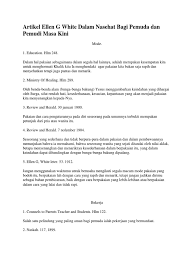 Maybe you would like to learn more about one of these? Ellen White Nasehat Bagi Pemuda