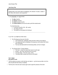 50 dead and many people injured. Jaws Essay Plan Media Studies Scotland