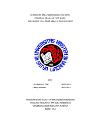 Alhamdulillah upacara dapat dilaksankan dengan hikmat,meskipun kondisi sarana prasarana yang kurang memadahi. Pdf Alternatif Strategi Peningkatan Mutu Program Keahlian Tata Niaga Smkn 1 Salatiga Melalui Analisis Swot