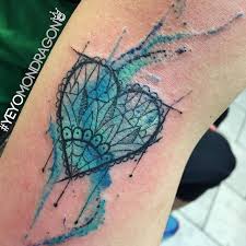 Fortune cookie tattoo is located in the heart of downtown denver. Sketch Ornamental Watercolor Heart With A Mandala
