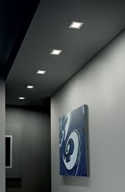 I controsoffitti in cartongesso possono essere sfruttati per installare qualunque tipo di punto luce: Illuminazione Con Faretti Led Da Incasso A Soffitto E A Parete Mesretail