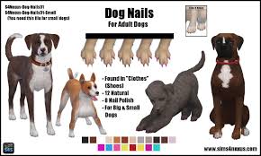 Dog Nails Claws Sims 4 Pets Sims Pets Sims 4