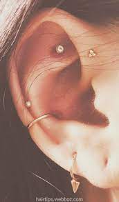 Minimalist Multiple Ear Piercing Combinations Cartilage Conch Helix Earring Check More A Flower Earrings Studs Ear Piercing Combinations Ear Piercings