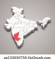 It allow change of map scale; Karnataka Map Clip Art Royalty Free Gograph