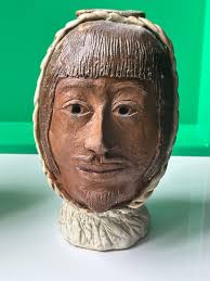 Vintage Studio Pottery ~ Head Vase ~ You Choose ~ Holy Grail Knights ~ Clay  Sculpture ~ Artist Signed