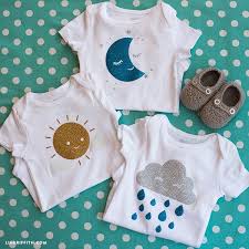 Sun Moon And Cloud Iron Ons For Baby Onesies Baby Strampler Body Bemalen Baby