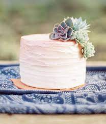 Southwestern Style Wedding Inspiration Green Wedding Shoes Succulent Cake Wedding Cake Ombre Tiered Wedding Cake