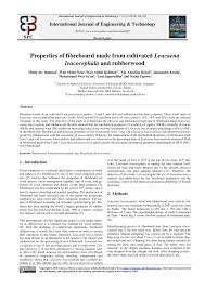 Mah sing plastics industries sdn. Pdf Properties Of Fibreboard Made From Cultivated Leucaena Leucocephala And Rubberwood