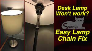 From the woodbine collection, the base's brushed nickel finish offers a timeless look for any setting. Lamp Chain Fix Youtube