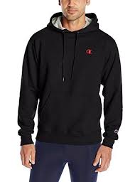 Black And Red Champion Hoodie Champion Men S Powerblend Pullover Hoodie Black Team Red Scarlet Embroidered C Logo Medium Pullover Hoodie Hoodies Fleece Pullover
