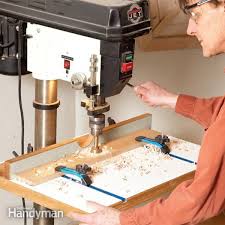 Build This Deluxe Drill Press Table To Simplify Clamping Woodworking Projects And Holding Them Steady Whi Woodworking Drill Press Drill Press Table Drill Press
