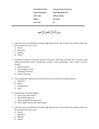 Jan 29, 2021 · baik untuk kehidupan manusia. Soal Objektif Ksi