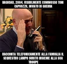 Avere un aspetto riposato come Tony Capuozzo.