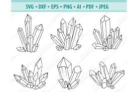 Over 250 free svg cut files for cricut, silhouette, brother scan n cut cutting machines! Crystals Svg File Diamonds Png Crystals Clipart Dxf Eps 1024100 Cut Files Design Bundles