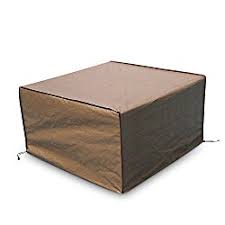 Abba Patio Square Fire Pit Table Cover Outdoor Cover Waterproof 43 Inch Brown Fire Pit Table Square Fire Pit Cover Fire Pit Table Cover