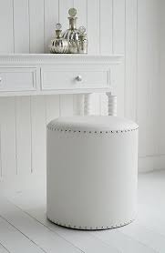 White Dressing Table Stool From The White Lighthouse Dressing Table With Stool White Dressing Table Stools Bedroom Stools