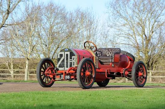 Rare 1906 Fiat 28-40 HP Targa Florio Corsa photographed