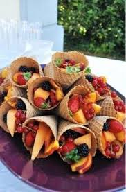 Fruit In Cones Rezepte Ideen Furs Essen Kindergeburtstag Essen