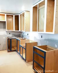 One side stores a stand mixer, sheet pans, cutting boards and more, while the other side allows for extra seating. How To Build A Farmhouse Sink Base Cabinet Houseful Of Handmade