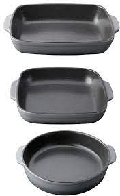 You can cook, freeze, microwave, serve, and reheat using the same stone. Berghoff International Gem 3 Piece Stoneware Baking Dish Set Wayfair