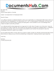 Cover Letter For Newspaper Editor