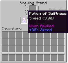 Increase Your Speed In Minecraft By Drinking This Potion Of Swiftness And More Brewing Recipes Brewing Recipes Potions Brewing
